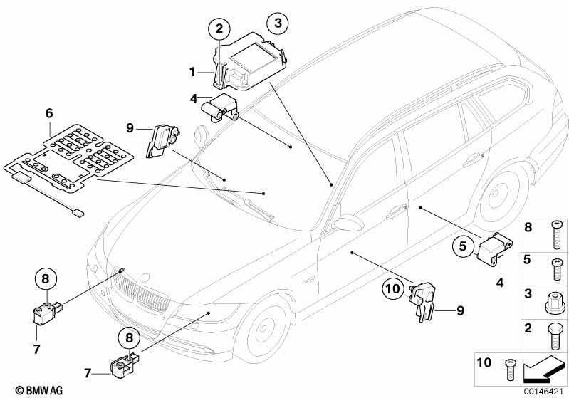 Elektro-onderdelen v airbag