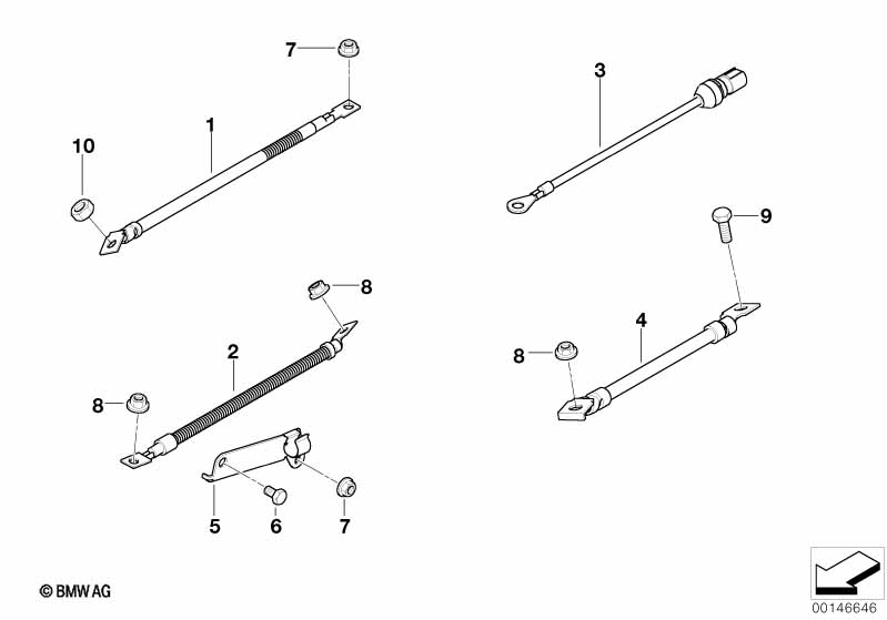 Kabel startmotor