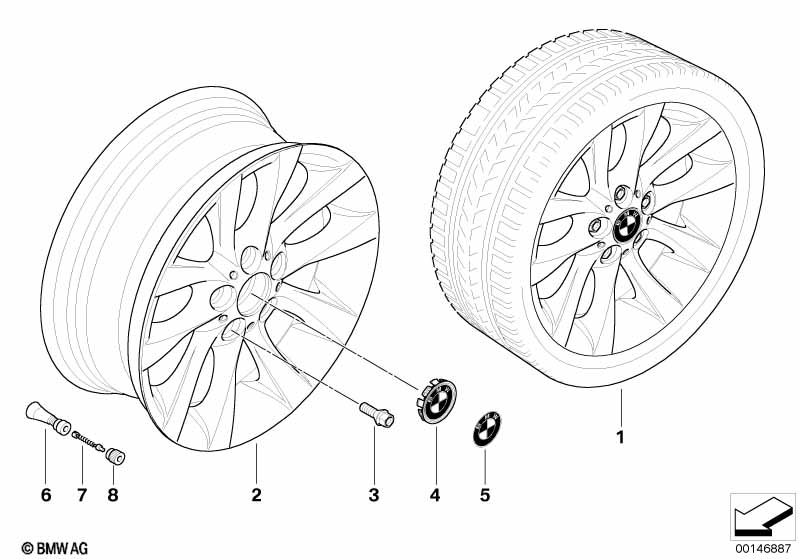 BMW LM velg M V-spaken 217