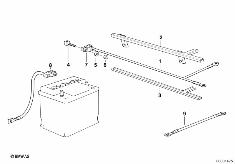 Batterijkabel(accu voor)