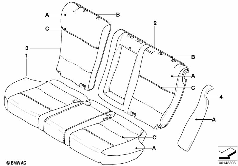 Individual-bekleding leder stoel achter