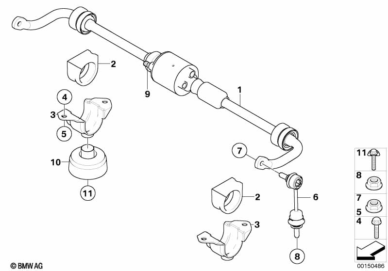 Stabilisator achter/Dynamic Drive