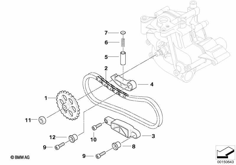 Olievoorziening/Aandrijving oliepomp