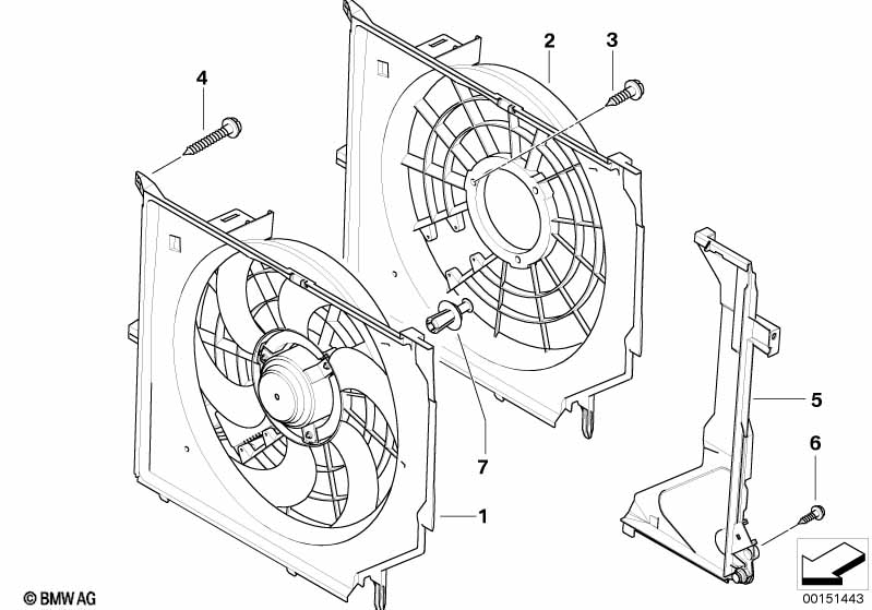 Ventilateurmantel/Montageplaat