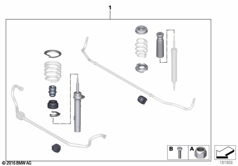 Modificatieset M sportonderstel