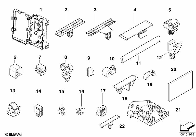 Diverse kabelbevestigings