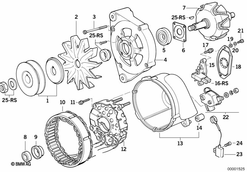 Dynamo onderdelen 140a