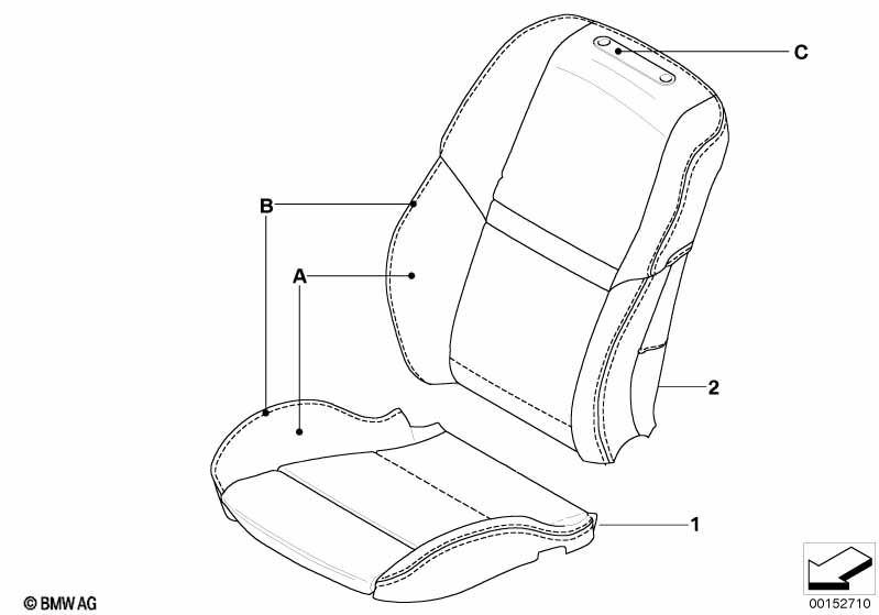 Indiv.bekleding M multifunctionele stoel