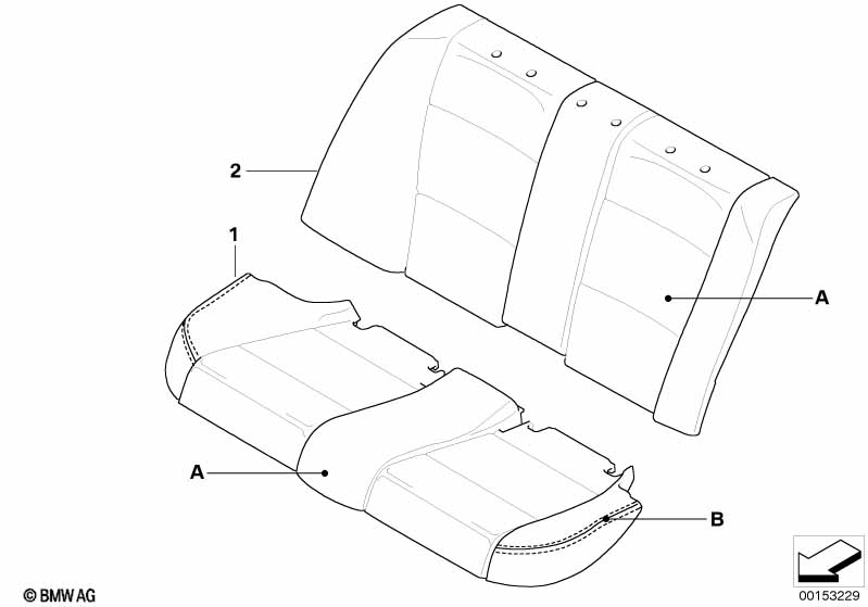 Indiv.bekleding basisstoel, achter