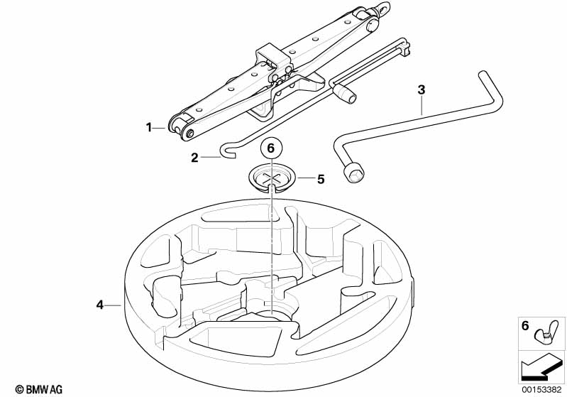 Boordgereedschap/Krik