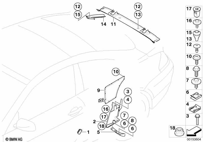 Diverse carrosseriedelen