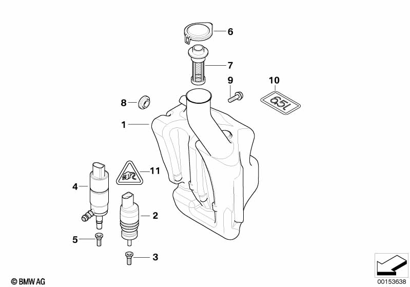 Reservoir ruitensproeierreining