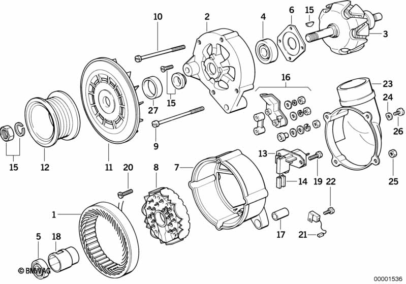 Dynamo onderdelen 140a