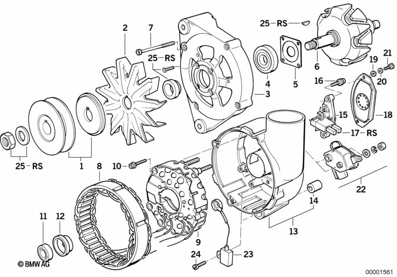 Dynamo onderdelen 140a