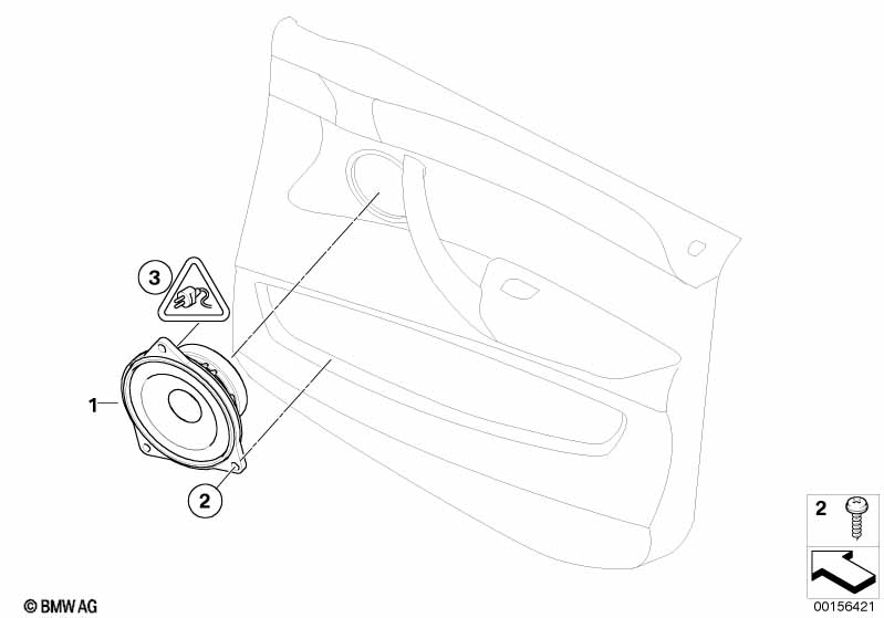 Onderdelen Stereo System deur voor