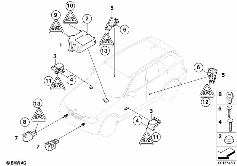 Elektro-onderdelen v airbag