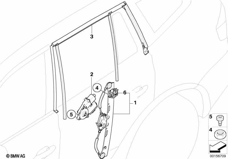 Deurvenstermechanisme achter