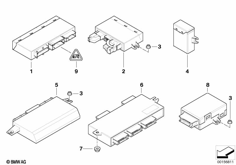 Karrosseriestuurtoestel.en modulen