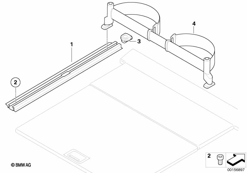 Accessoire sjorsy-rail systeem