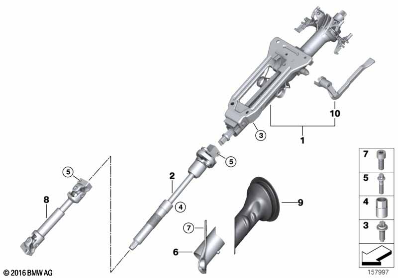 Stuurkolom mechanisch / stuuras