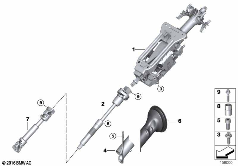 Stuurkolom elektrisch / stuuras