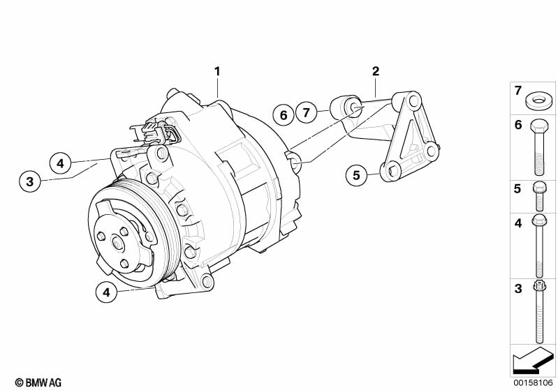 Airco-compressor/aanbouwdelen