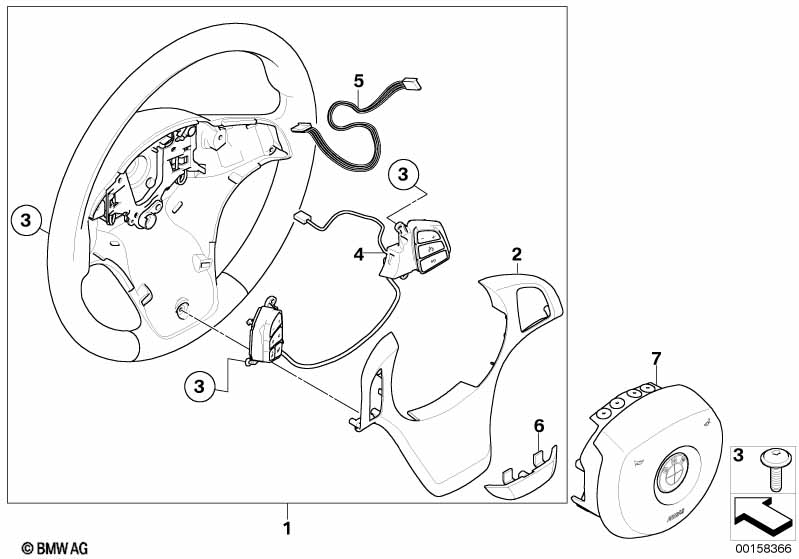 Sportstuurwiel airbag-smart/Multifunctie