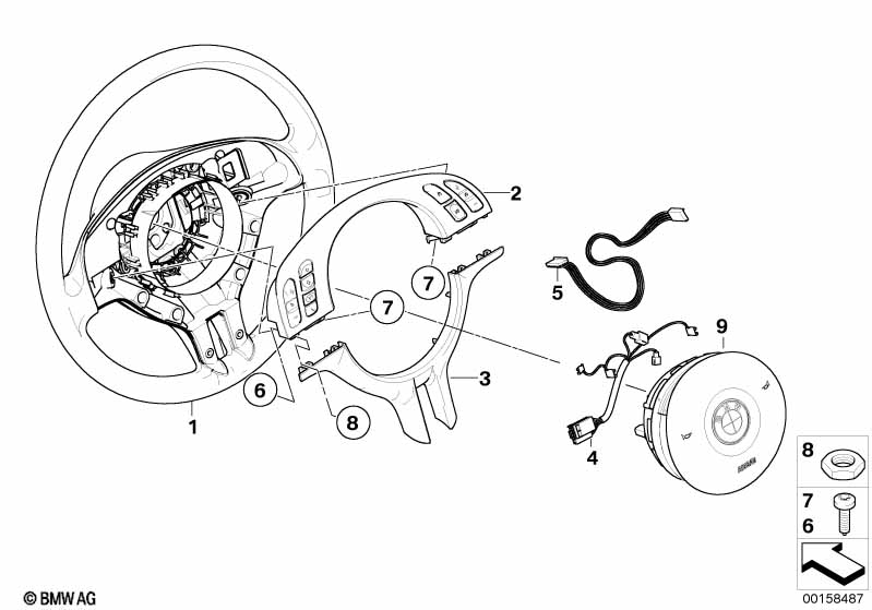 Sportstuurwiel airbag-smartMF/sierafdekk