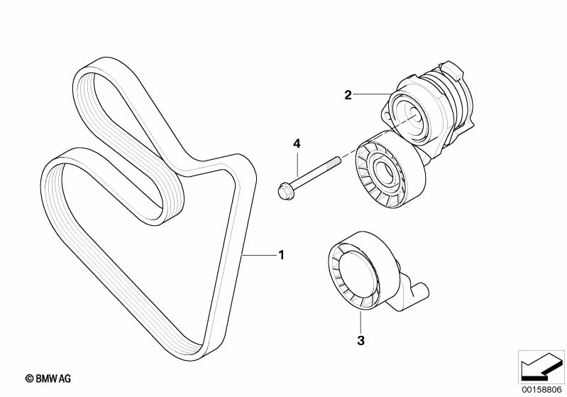 Aandrijfriem radiale compressor