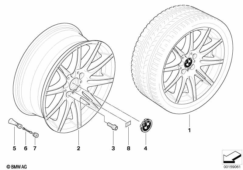 BMW LM velg M dubbele spaken 225