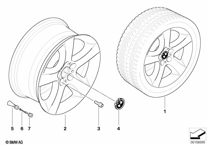 BMW wiel LM sterspaak 212