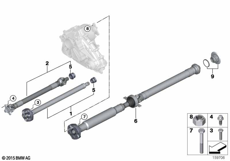 Cardanas vierwiel/Inlegmoer