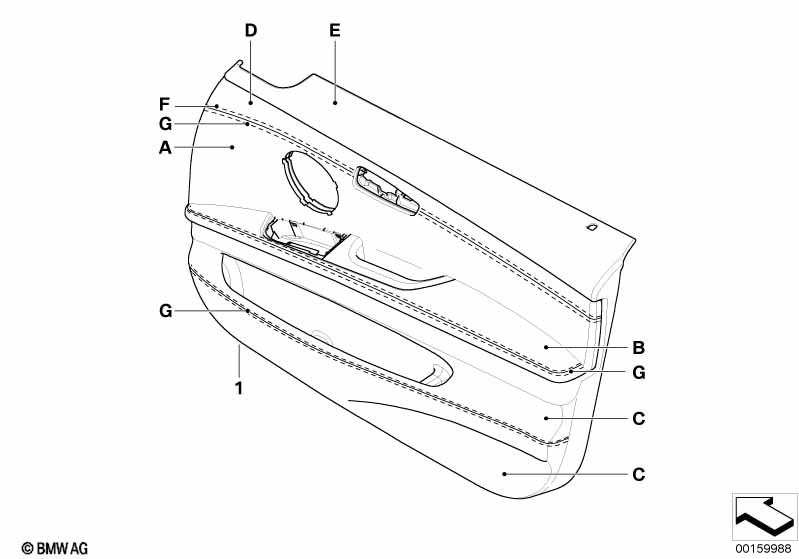 Indi.-portierbekleding leder voor