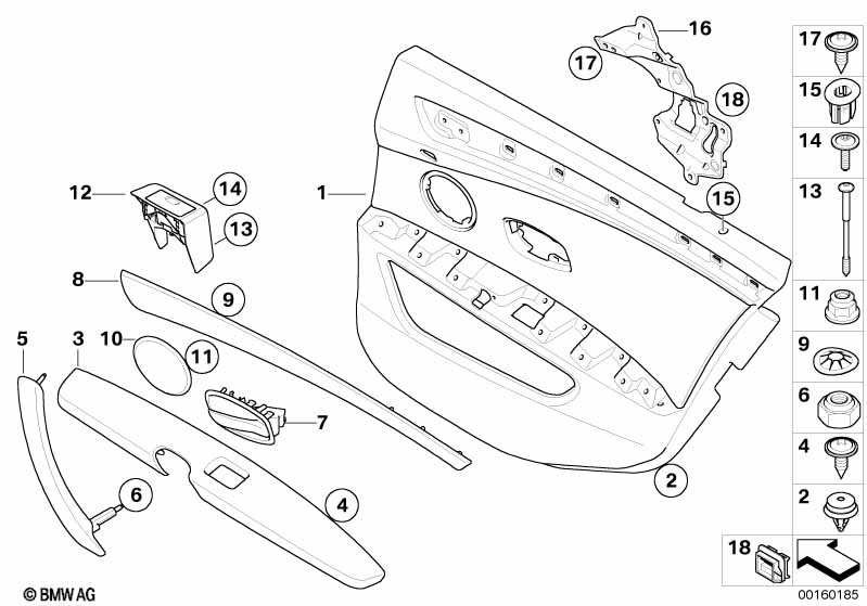 Portierbekleding, achter