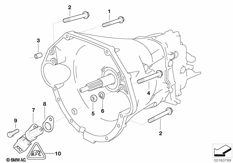Versnellingsbak bevestiging