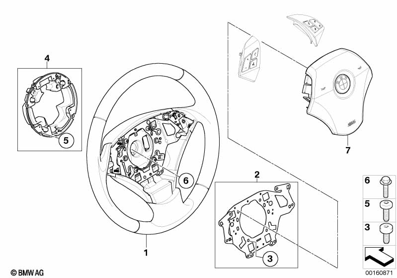 Stuurwiel airbag multifunctioneel