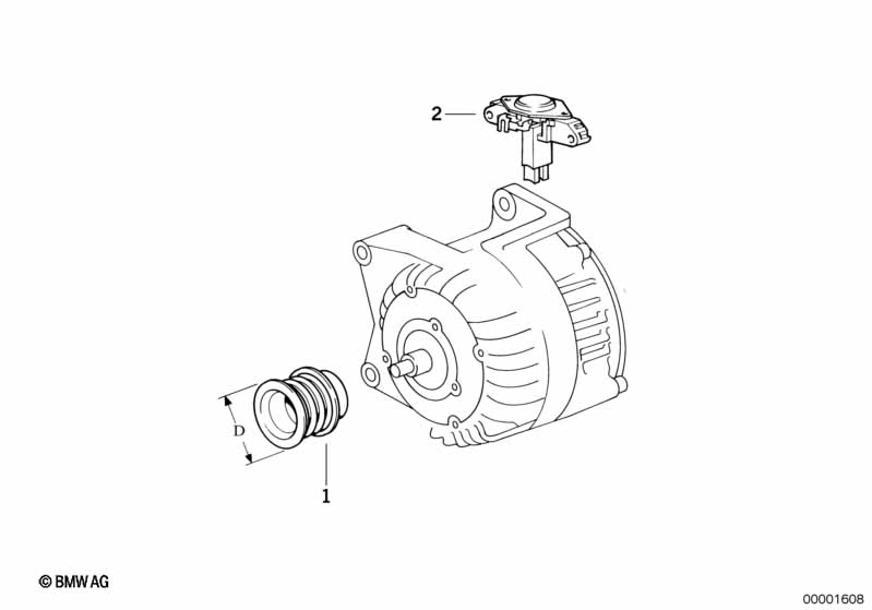 DYNAMO ONDERDELEN 70A Bosch