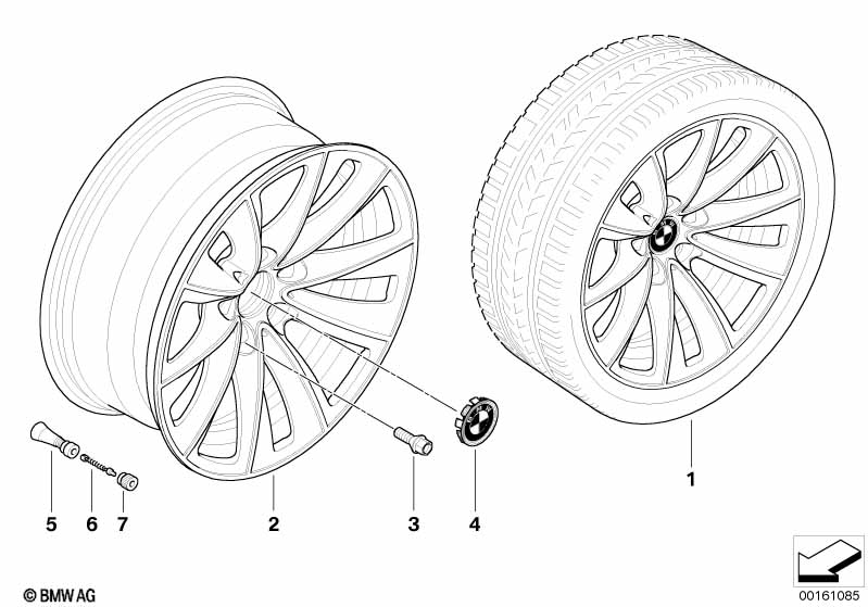 BMW LM velg dubbele spaken 247