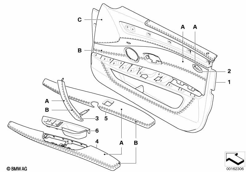 Indi.-portierbekleding leder voor