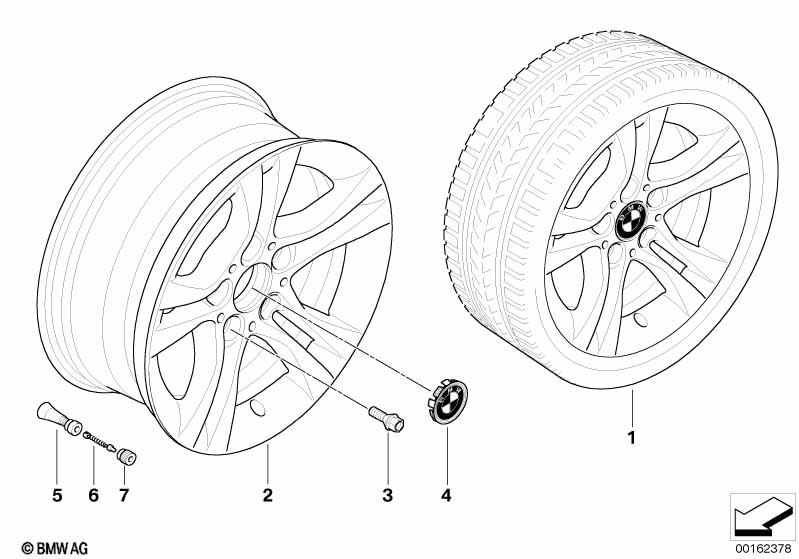 BMW LM velg dubbele spaken 268