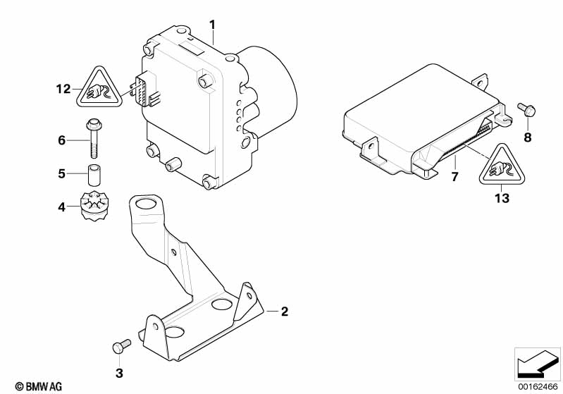 ASC hydroaggreg./stuurtoestel/bevestigng