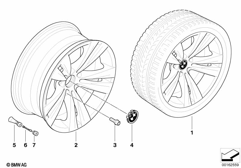 BMW LM velg dubbele spaken 266