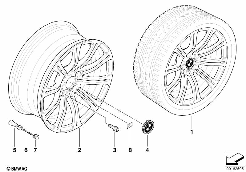 BMW LM velg M dubbele spaken 220