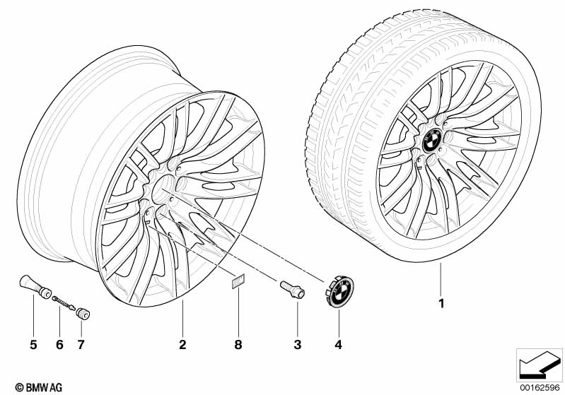 BMW LM velg M dubbele spaken 260