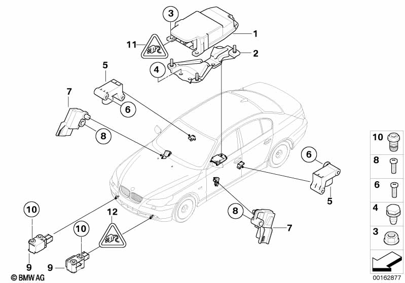 Elektro-onderdelen v airbag