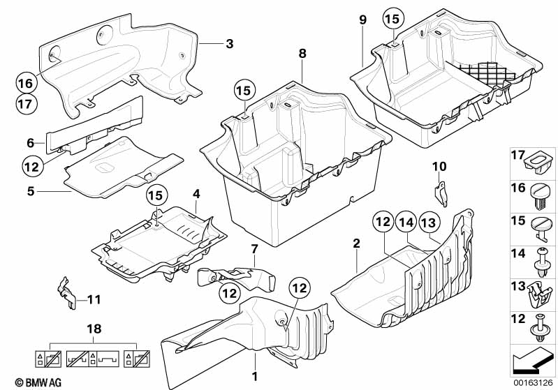 Bekleding ruimte bodem zijdelings