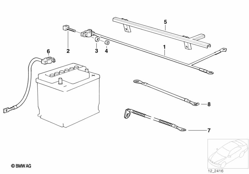 Batterijkabel(accu voor)