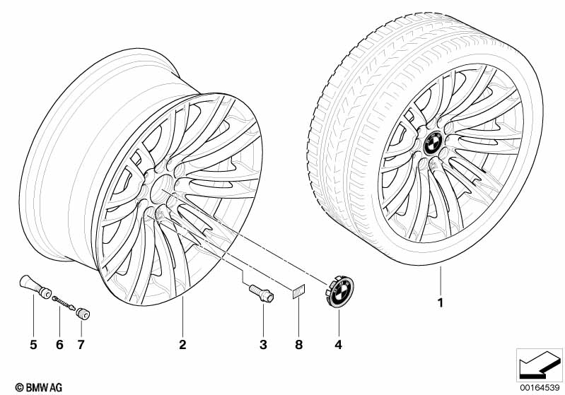 BMW LM velg M dubbele spaken 219