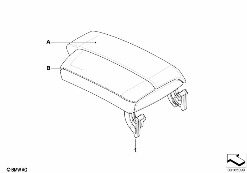 Individual-armleuning middenconsole