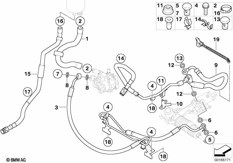 Hydro-besturing-olieleidings